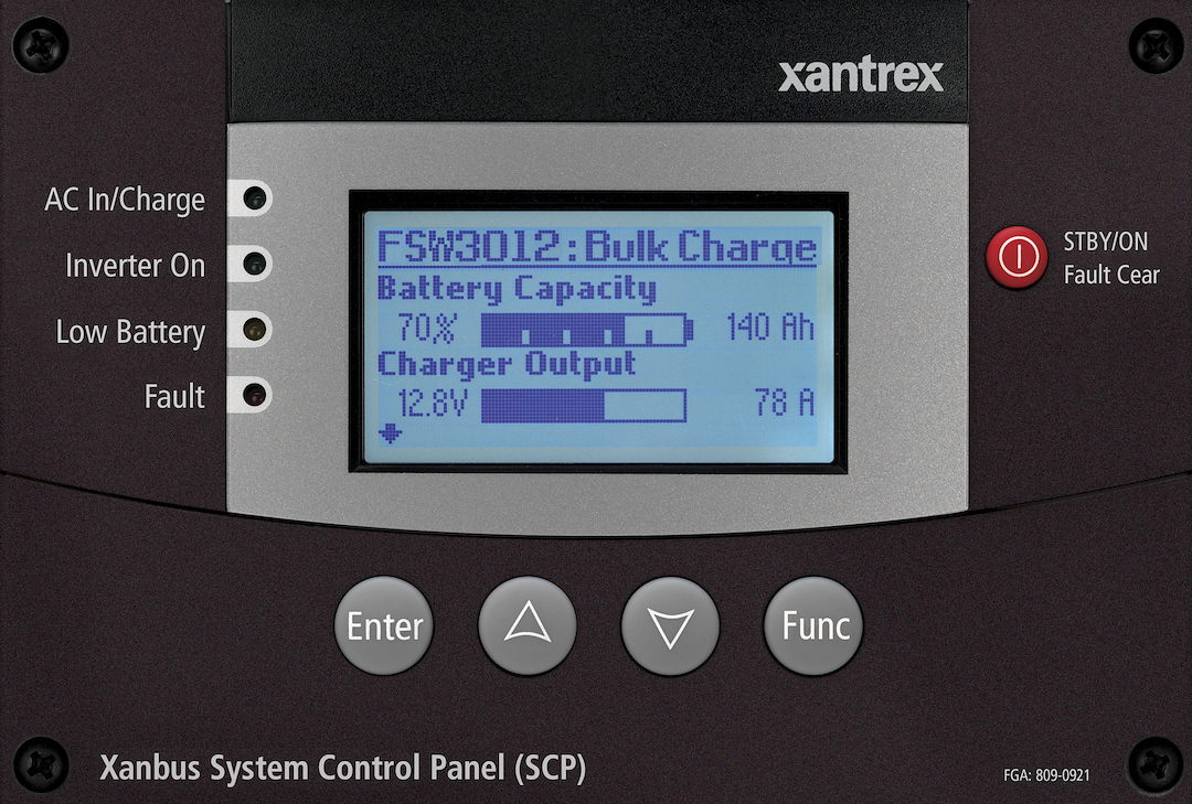 Xantrex Llc Power Inverter Remote Control, Freedom Sw Series, For Connecting Freedom Sw Series Inverter, Lcd Display – 809-0921