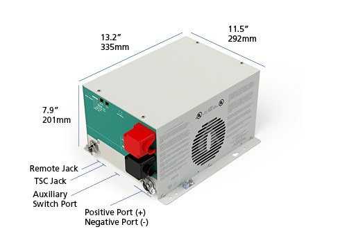 Xantrex Llc Power Inverter, Freedom 458, Inverts 12 Volt DC to 120 Volt AC, 2500 Watts Output/ 7500 Watts Surge – 81-2530-12
