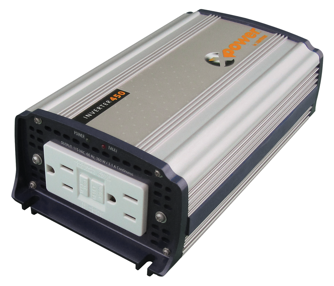Xantrex Llc Power Inverter, Xpower, Inverts 12 Volt DC to 115 Volt AC, 360 Watts Output/ 700 Watts Surge, 90 Percent Efficiency – 851-0451
