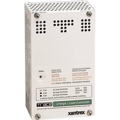 Xantrex Llc Battery Charger Controller, Use with Gel-Cell and All Lead Acid Batteries, Digital Solar Controller, 40 Amp, 12/ 24/ 48 Volt DC – C40