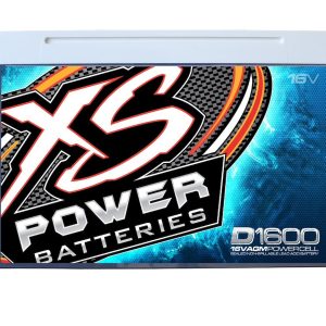 Xs Batteries Battery, D Series, AGM Absorbed Glass Mat, 16 Volt, 2400 Max Amps, Top 587 Terminal, 10.24 Inch Length, 6.46 Inch Width – D1600