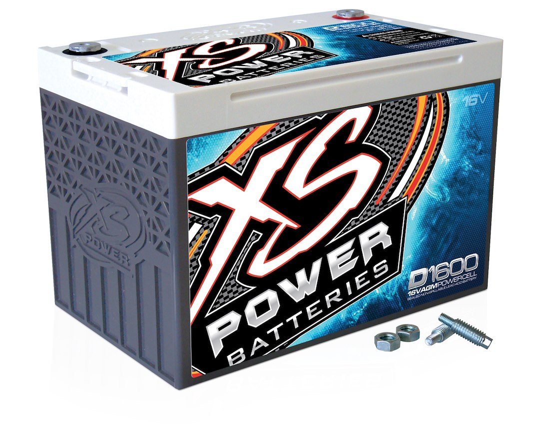 Xs Batteries Battery, D Series, AGM Absorbed Glass Mat, 16 Volt, 2400 Max Amps, Top 587 Terminal, 10.24 Inch Length, 6.46 Inch Width – D1600