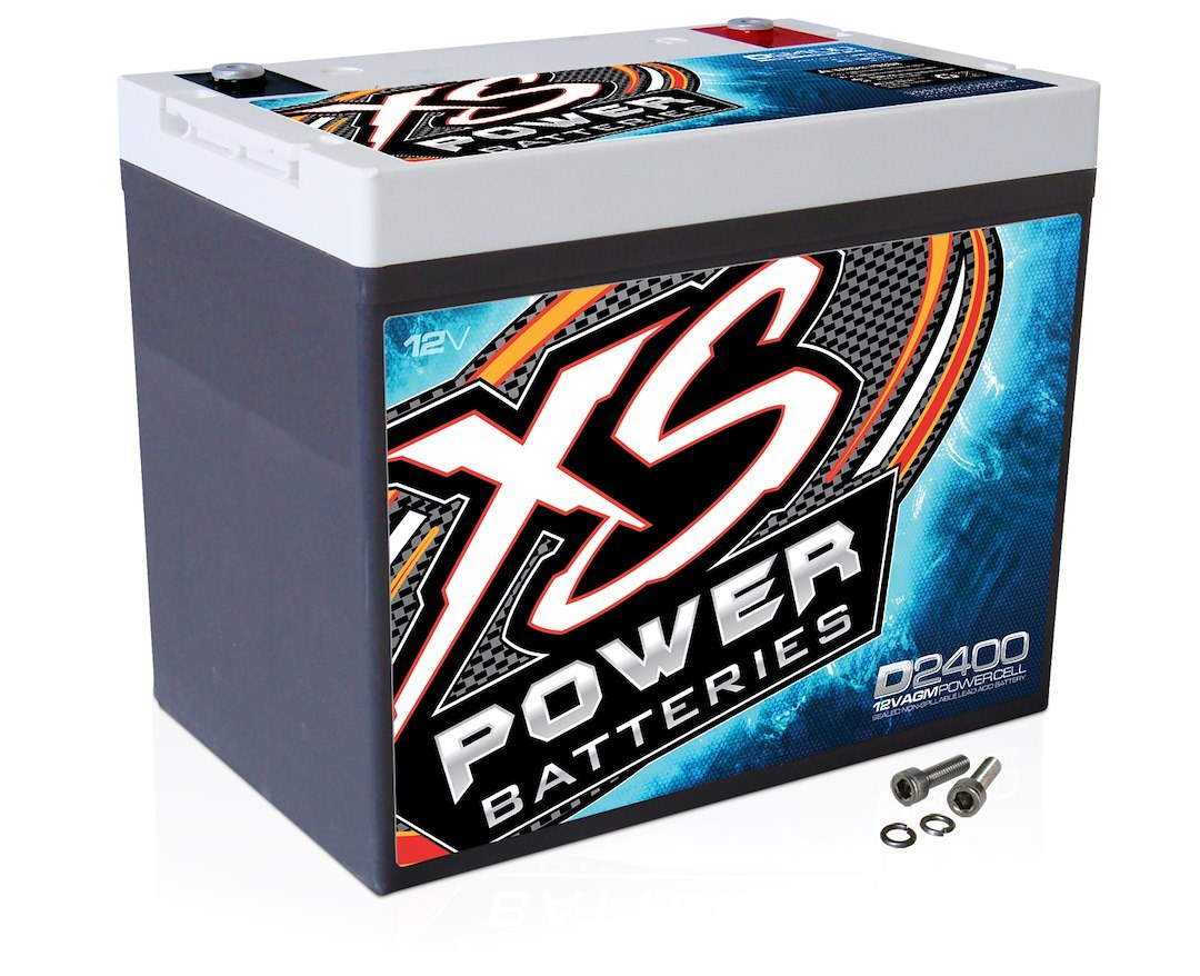 Xs Batteries Battery, D Series, Group 24 AGM (absorbent Glass Mat), 12 Volt, 1056 Cold Cranking Amps, 3500 Max Amps, Top M6 Terminal – D2400