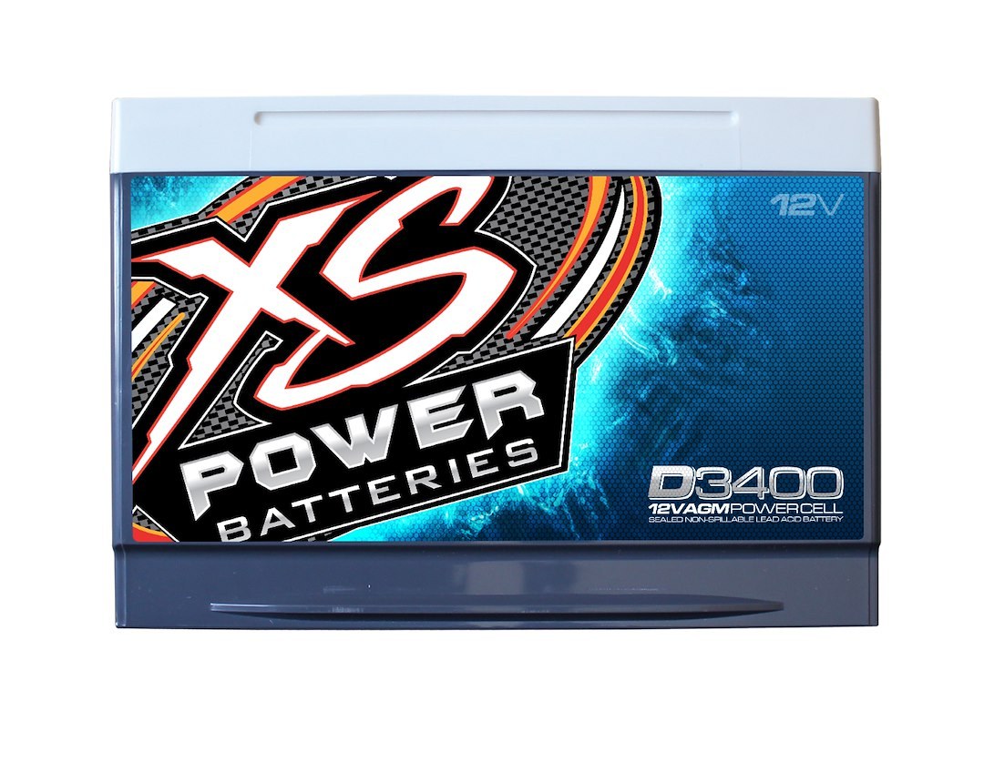 Xs Batteries Battery, D Series, Group 34 AGM (absorbent Glass Mat), 12 Volt, 3300 Max Amps, Top M6 Terminal, 10.24 Inch Length – D3400