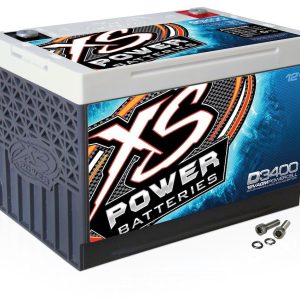 Xs Batteries Battery, D Series, Group 34 AGM (absorbent Glass Mat), 12 Volt, 3300 Max Amps, Top M6 Terminal, 10.24 Inch Length – D3400