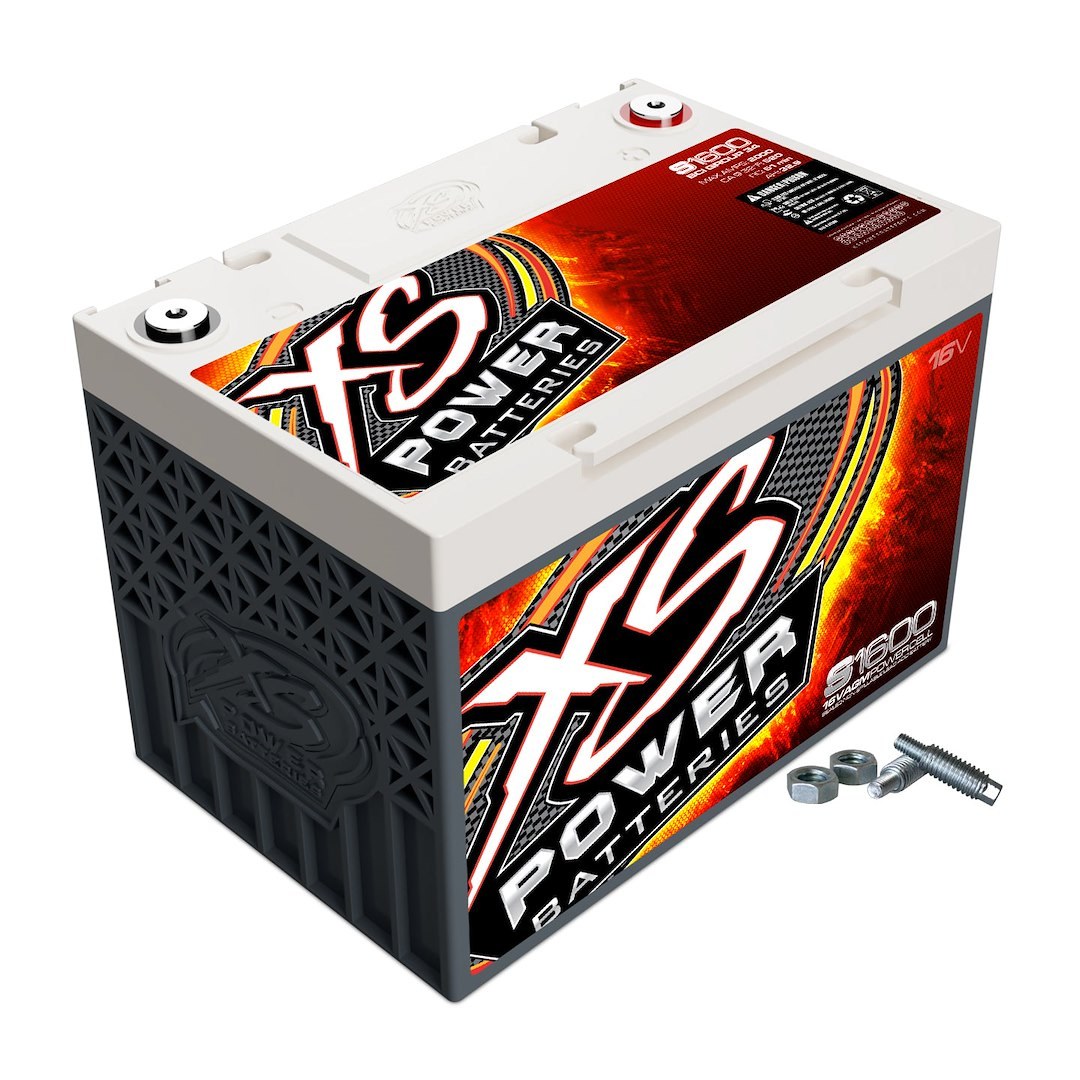 Xs Batteries Battery, S Series, AGM Absorbed Glass Mat, 16 Volt, 2000 Max Amps, Top 587 Terminal, 10.24 Inch Length, 6.46 Inch Width – S1600