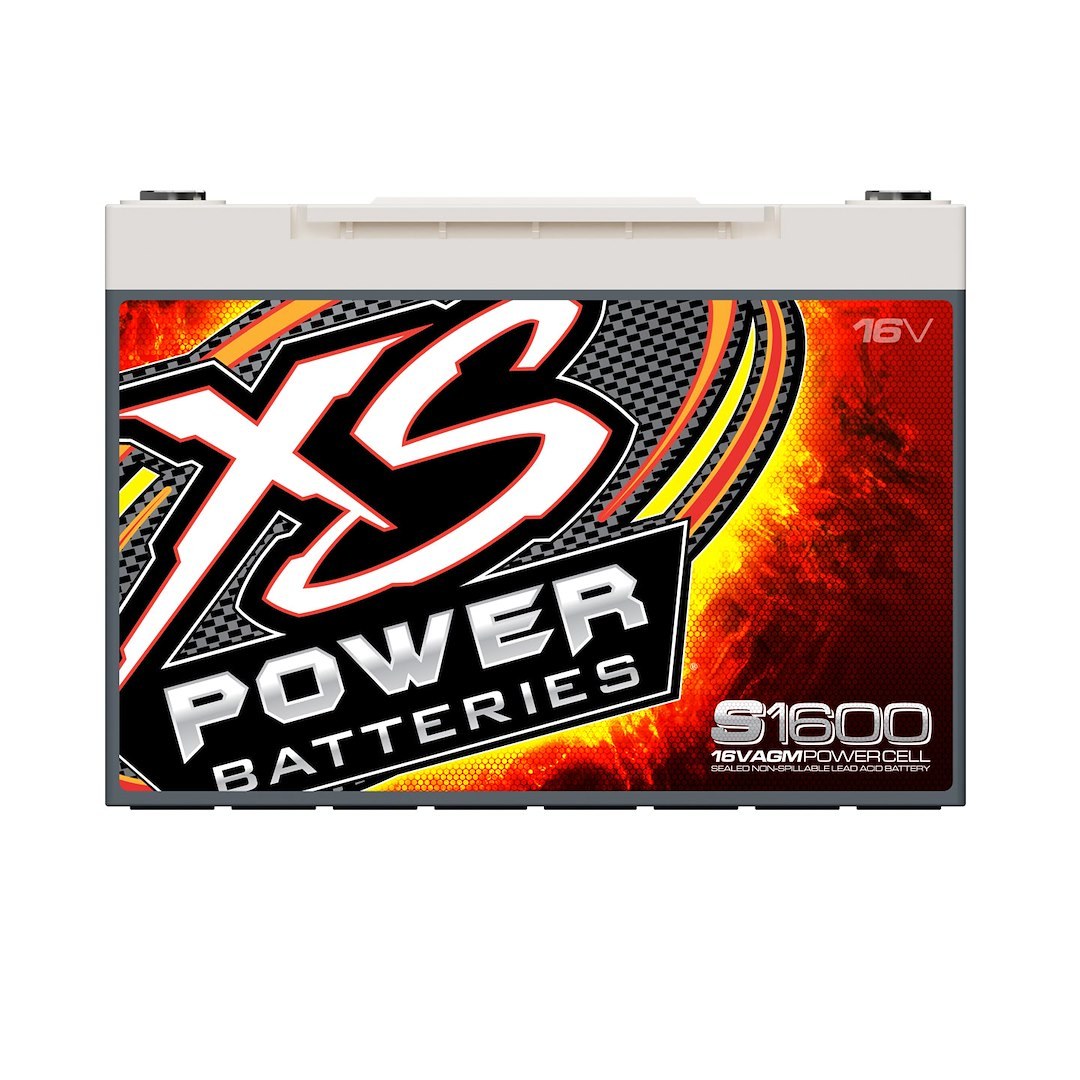 Xs Batteries Battery, S Series, AGM Absorbed Glass Mat, 16 Volt, 2000 Max Amps, Top 587 Terminal, 10.24 Inch Length, 6.46 Inch Width – S1600