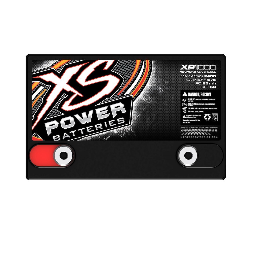 Xs Batteries Battery, Xp Series, AGM Absorbed Glass Mat, 16 Volt, 2400 Max Amps, M10 Threaded Stud Top Terminal, 10.24 Inch Length – XP1000CK2
