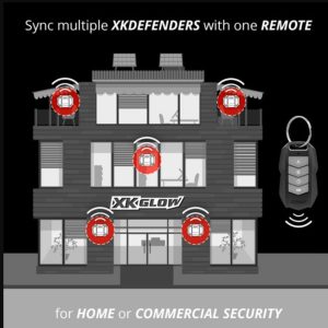 Xk Glow Security Light, Xkdefender, For Indoor/ Outdoor Use, Battery Powered, 7 Modes (3 Work Light Modes and 4 Security Light Modes) – XK-DEF-KIT