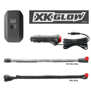 Xk Glow Multi Purpose Light – LED, Xkchrome, 10 Inch Length, Flexible Light Strips, 12 Volt, 3M Tape Surface Mount, With Switch – KS-CAR-MINI