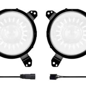 Xk Glow Driving/ Fog Light Mounting Bracket, Bolt-On Mount, Painted, Mounts Two Lights, Black, Steel, Set of 2 – XK-MNT-JL-FOG