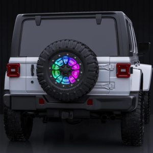 Xk Glow Spare Tire Brake Light, Xkmax, Hub Mount, Smoke Lens, Red/ Green/ Blue/ White Bulbs, LED – MX-5WHEEL