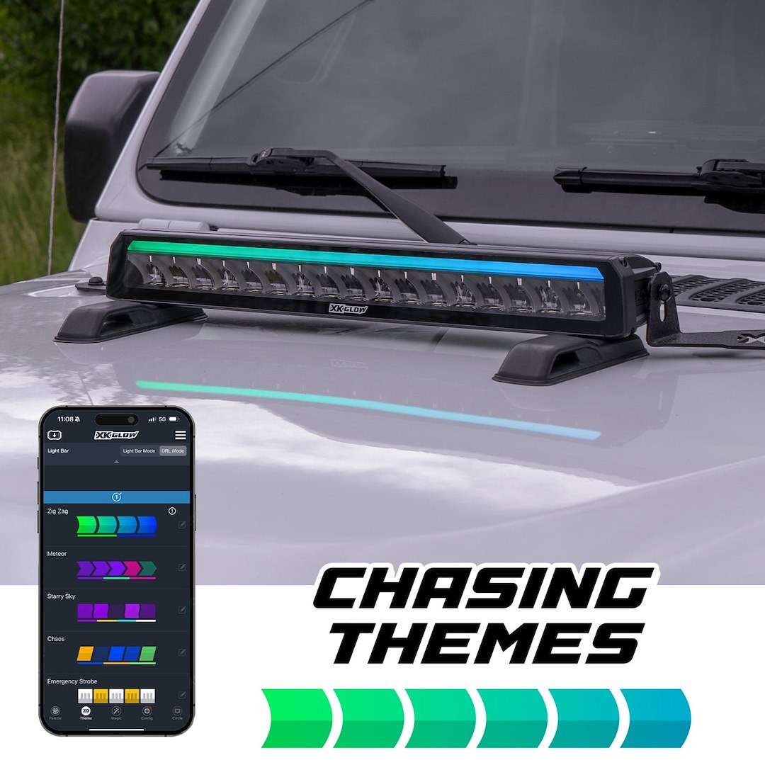 Xk Glow Light Bar, Xkmax, LED, 10 Inch, 76 Watt, Driving Beam, 7386 Lumens, Black Housing, Bracket Mount, Dual-Mode – MX-BAR-10