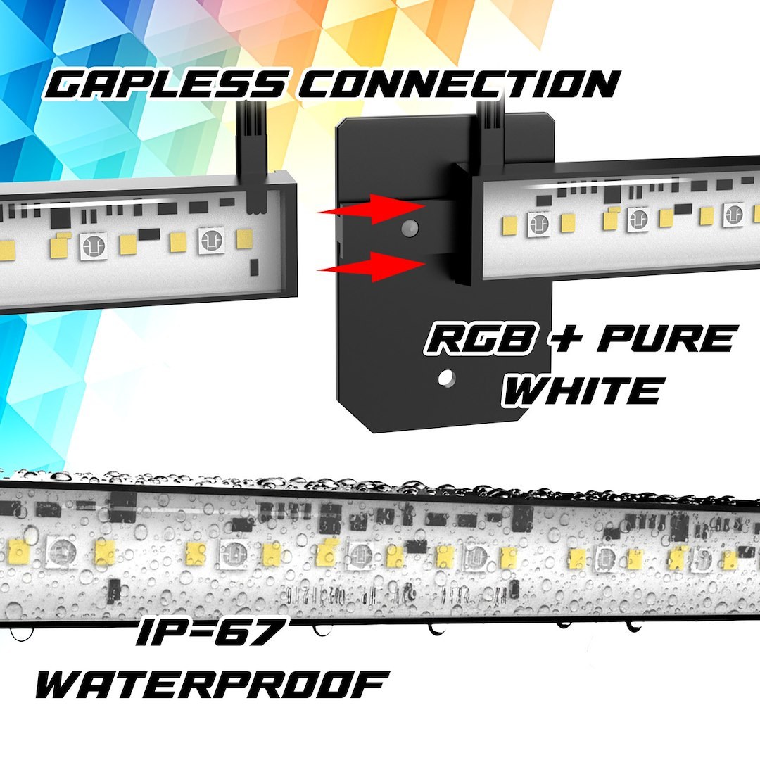 Xk Glow Underbody Light Kit, LED, Red/ Green/ Blue/ White, With Four 24 Inch Tube/ Four 48 Inch Tube/ 3 Programmable Sensor Wires – MX-CAR-ULTRA8