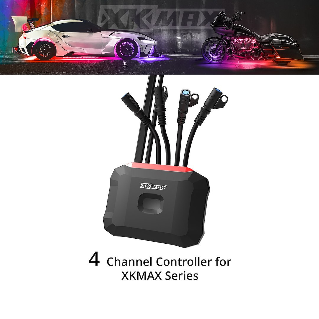 Xk Glow Underbody Light Kit Controller, Xkmax, For Xk Glow Rgb and Rgbw LED Lights – MX-CTL4-KIT