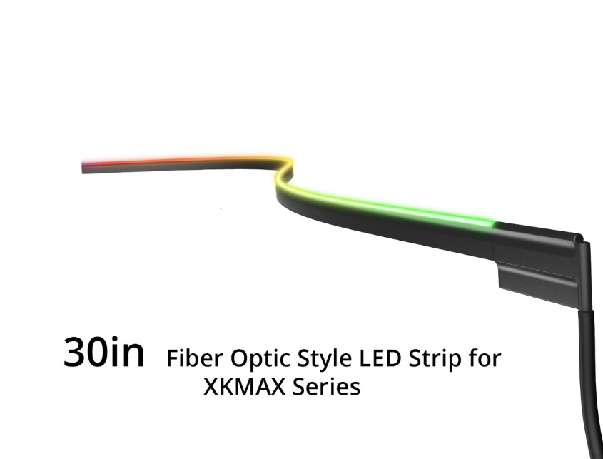 Xk Glow Rope Light, Xkmax, Red/ Green/ Blue LED, Must Use with Xk Glow Fiber Optic Light Kit, Plug-And-Play, 30 Inch Length – MX-FO-30