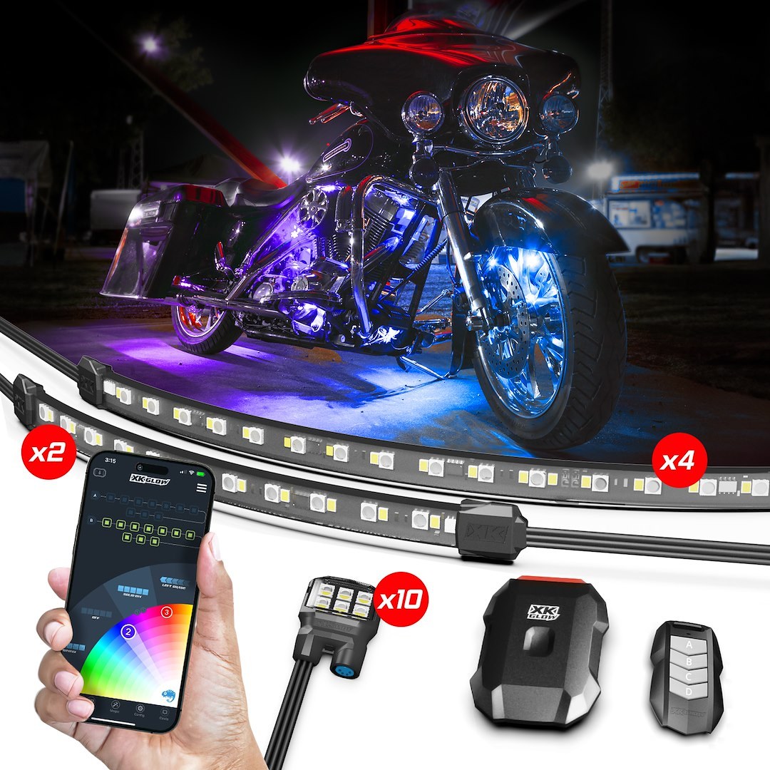 Xk Glow Underbody Light Kit, Xkmax, LED, Multi-Color, 8 Piece – MX-MOTO-MINI