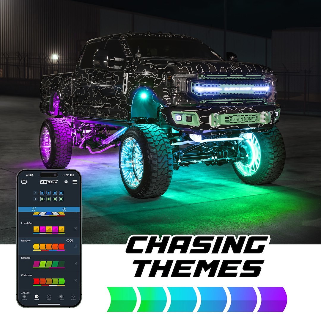 Xk Glow Underbody Light Kit, Xkmax, LED, Multi-Color, With 4 Piece Rock Lights and 2 Channel Controller – MX-ROCK-STA