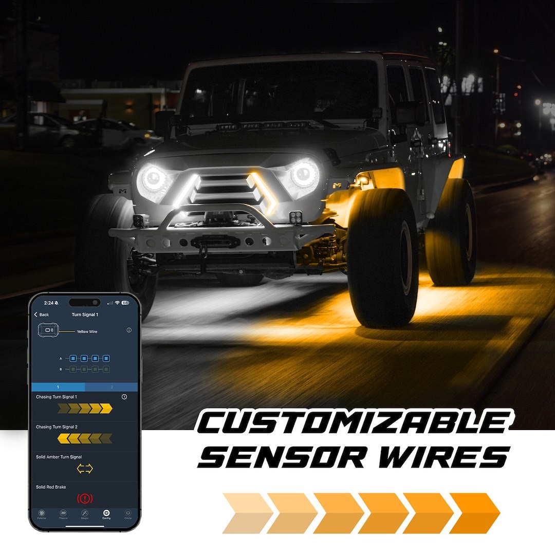 Xk Glow Underbody Light Kit, Xkmax, LED, Multi-Color, With 4 Piece Rock Lights and 2 Channel Controller – MX-ROCK-STA
