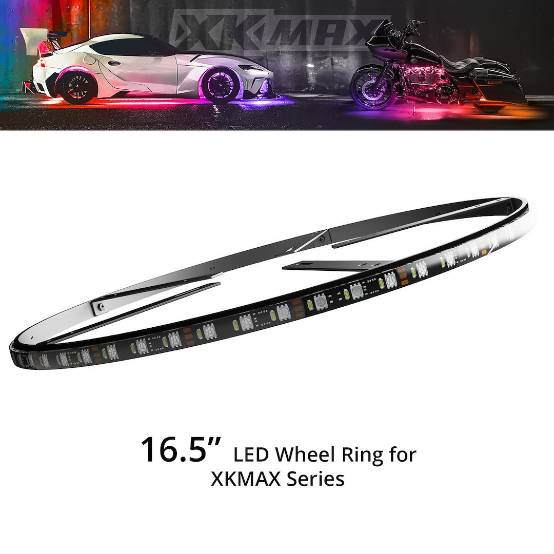 Xk Glow Wheel Light Ring, Xkmax, LED Bulb, Fits 16-1/2 Inch Aluminum Wheels – MX-WHEEL-A