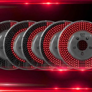 Xk Glow Spare Tire Brake Light, Hub Mount, Clear Lens, Red/ White Bulbs, With Running/ Brake/ Reverse/ Sequential Turn Functions, LED – XK041019