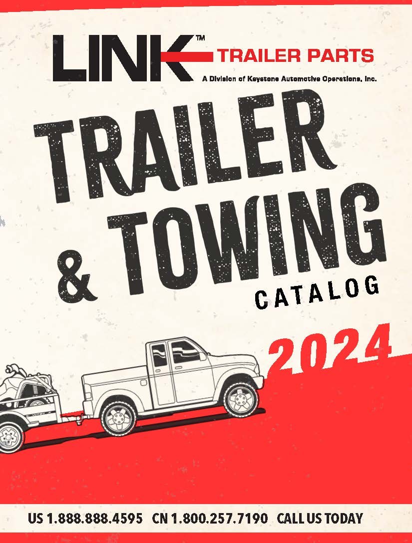 Auto Mkting Catalog, Link, Trailer and Towing Parts, 2024 Catalog Cover – 24TRAILER