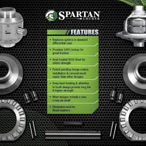 Yukon Gear Differential Carrier, Spartan Locker, Dana 30 Axle, Mechanical Locker, 27 Spline, All Ratios, Steel – SL D30-27