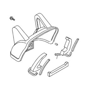 Yamaha Motor Generator Cover Assembly, Use with Yamaha Generator EF3000ISEB and EF3000ISE, Rear – 7CH-228C0-00-P0