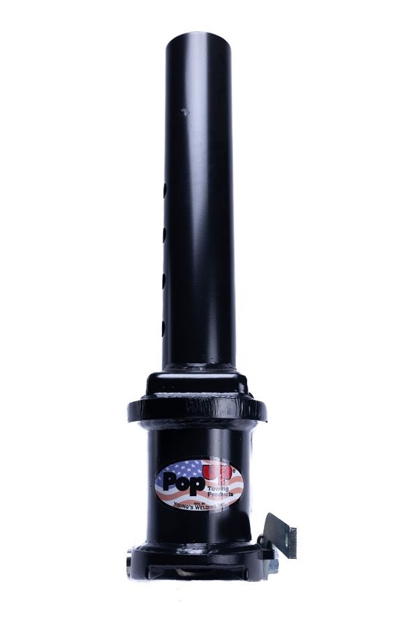 Popup-Youngs Gooseneck Trailer Coupler, Adjustable, Round, 9 Inch Offset, 24000 Pound Capacity, 2-5/16 Inch Ball – SB1