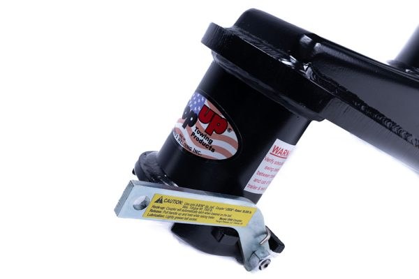 Popup-Youngs Gooseneck Trailer Coupler, Adjustable, Round, 9 Inch Offset, 24000 Pound Capacity, 2-5/16 Inch Ball – SB1