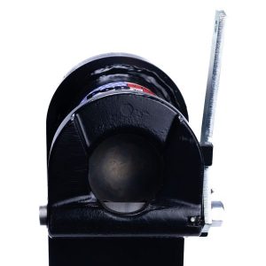 Popup-Youngs Gooseneck Trailer Coupler, Adjustable, Round, 9 Inch Offset, 24000 Pound Capacity, 2-5/16 Inch Ball – SB1