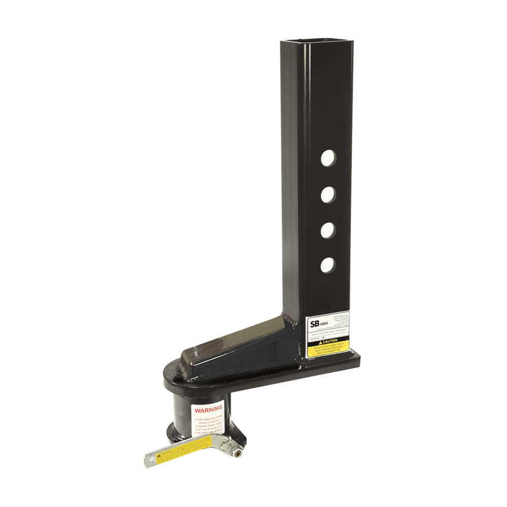 Popup-Youngs Gooseneck Trailer Coupler, Adjustable, Square, 9 Inch Offset, 24000 Pound Capacity, 2-5/16 Inch Ball – SB3