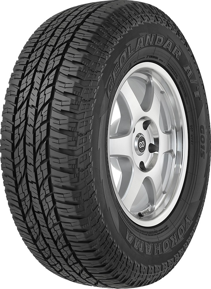 Yokohama Tire, Geolandar A/T G015, P275 X 65R18, All Terrain Passenger Car, Steel Belted, Radial, Black Sidewall, Tubeless – 110101533