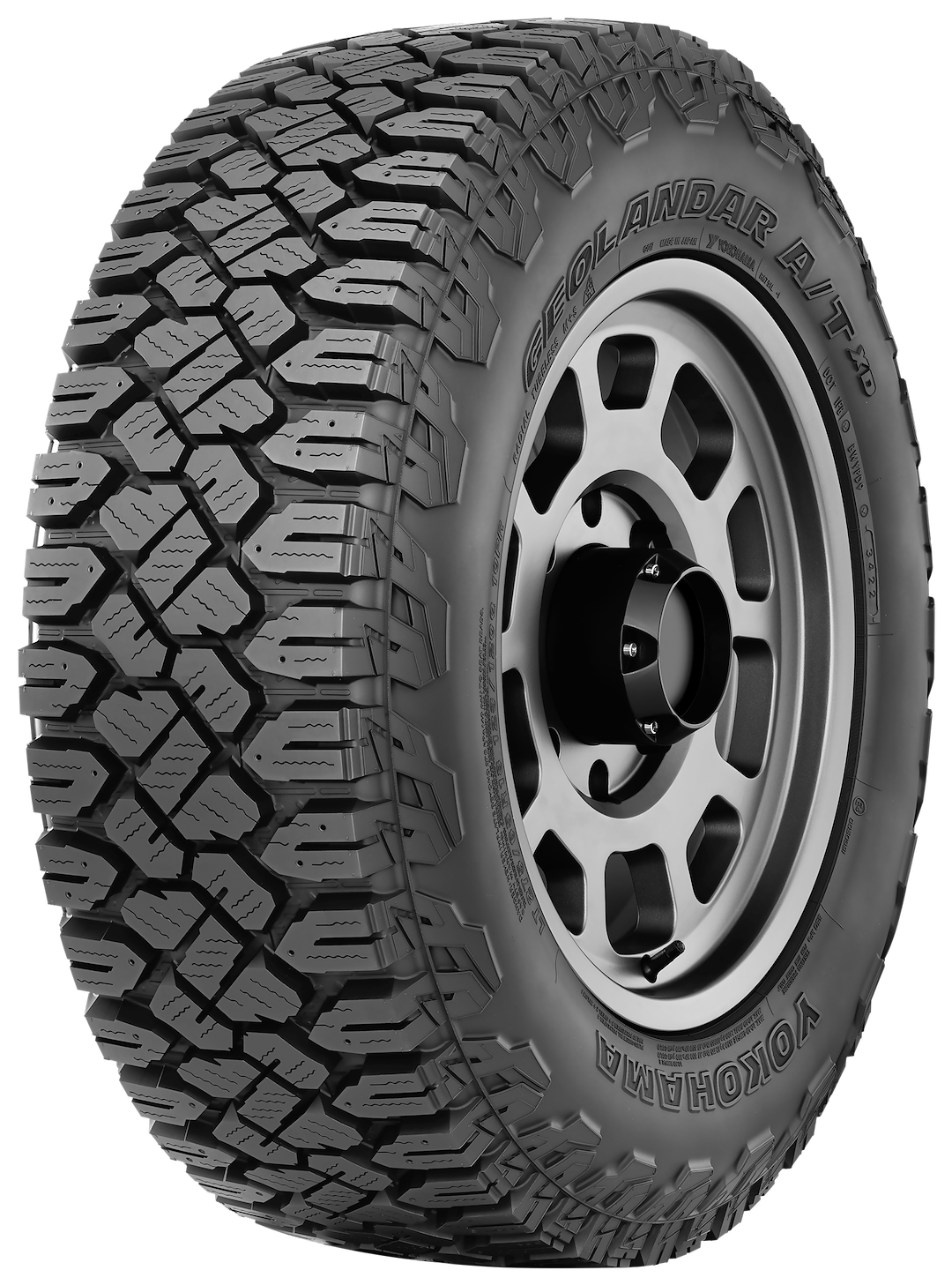 Yokohama Tire, Geolandar A/T Xd, LT245 X 75R16, Touring All Season Passenger Car, Radial, Nylon Belted, Black Sidewall, Tubeless – 110117104