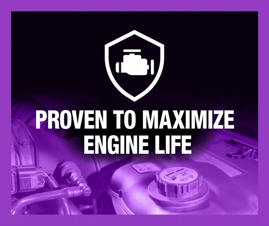 Zerex Engine Coolant, G30®, Pre-Mixed 50-50, Violet, Service Life of Up to 5 Years or 150,000 Miles, 1 Gallon Jug, Single – 877981