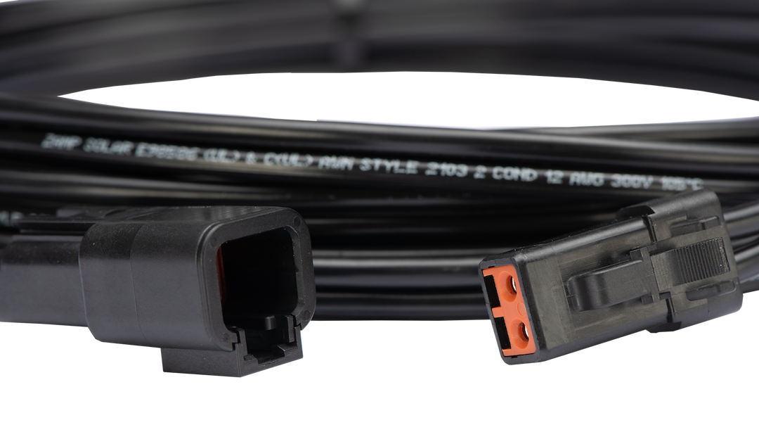 Zamp Solar Solar Panel Cable, Obsidian®, Use to Extend Length Between Portable Solar Panel and Solar Port, 15 Foot Length – ITC3007
