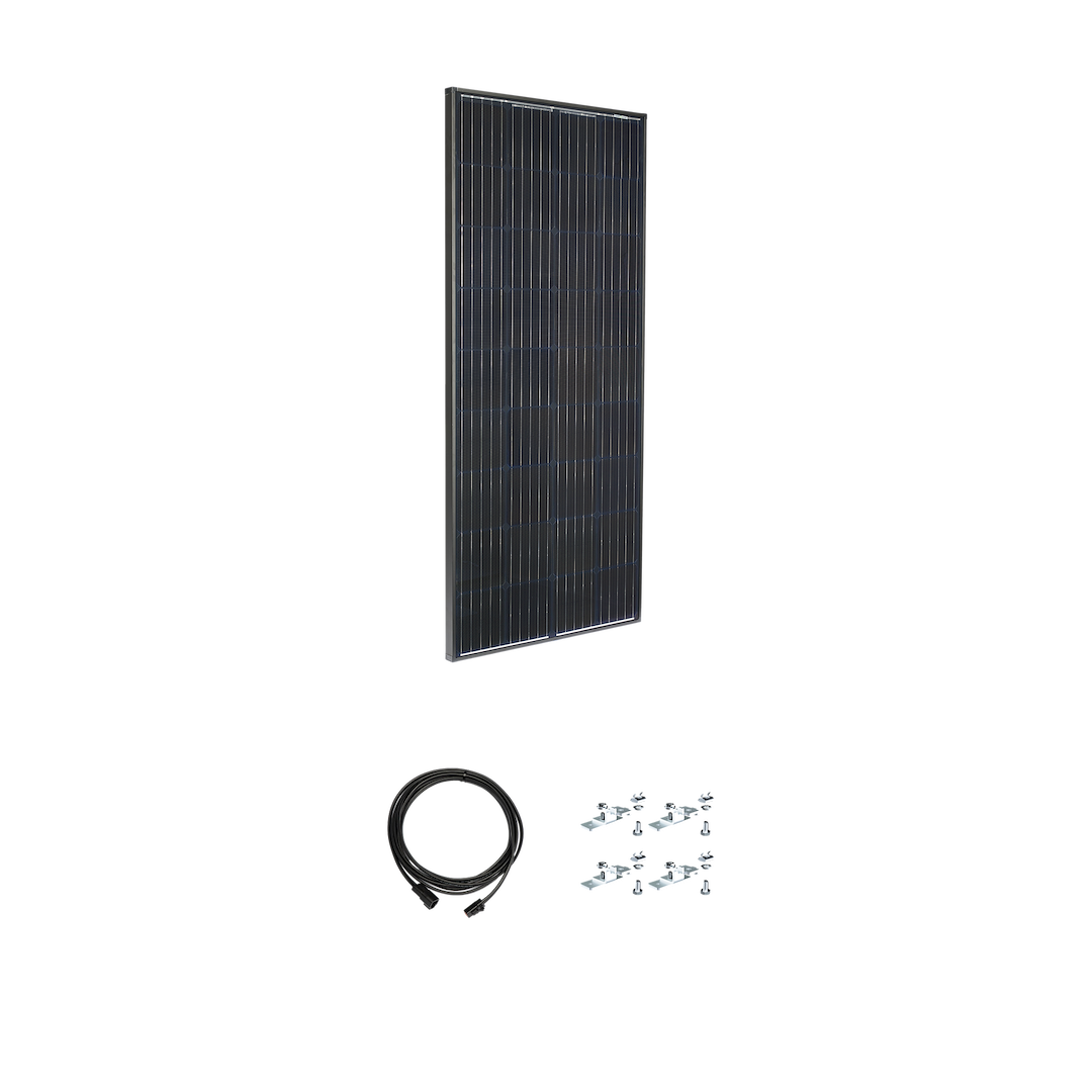 Zamp Solar Solar Kit, Expansion Solar Kit, 190 Watt, Monocrystalline, Black Frame and Cells – KIT1026