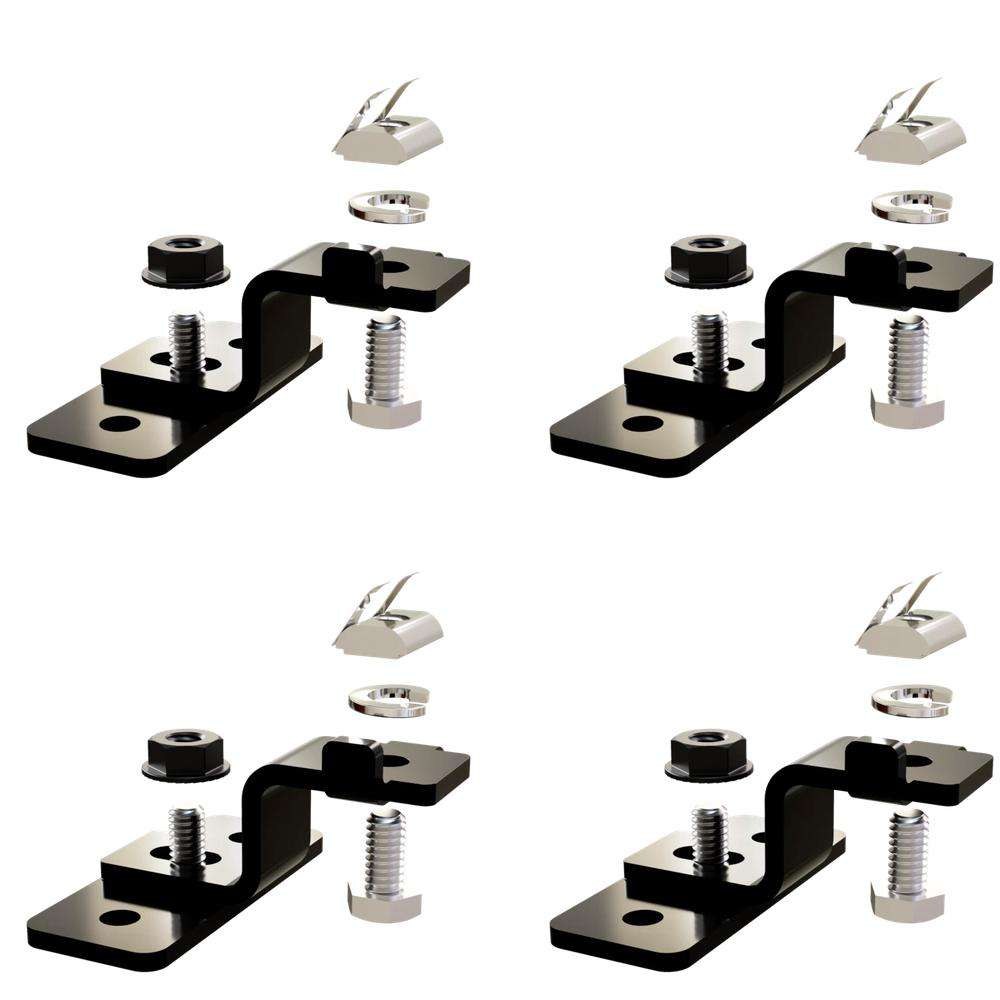 Zamp Solar Solar Panel Mounting Kit, For Mounting Omni-Mount Frame Panels, Black – MFT3004