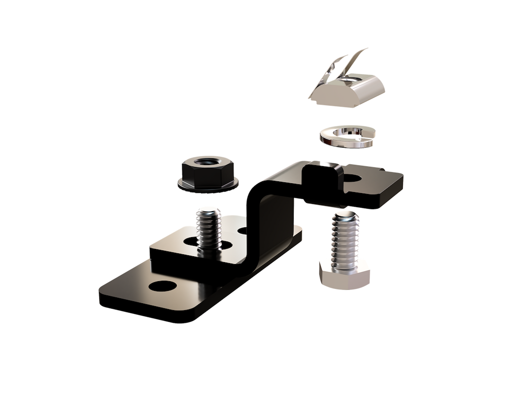 Zamp Solar Solar Panel Mounting Kit, For Mounting Omni-Mount Frame Panels, Black – MFT3004