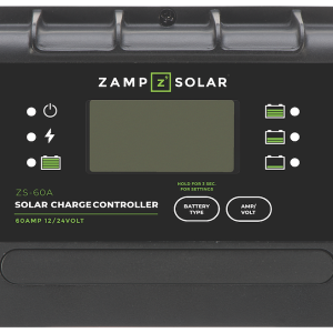 Zamp Solar Battery Charger Controller, Use with Lithium/ Gel-Cell/ AGM/ Conventional Lead Acid Wet and Calcium Batteries, 1020 Watts – ZS-60A