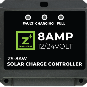 Zamp Solar Battery Charger Controller, Use with Lithium/ Gel-Cell/ AGM/ Conventional Lead Acid Wet and Calcium Batteries, 135 Watts, 8 Ampere – ZS-8AW