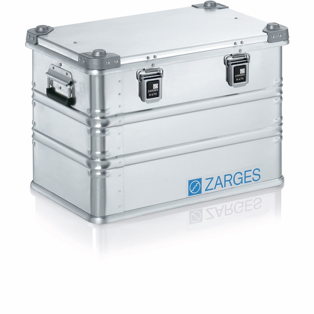 Zarges Cargo Organizer, K470, Universal Box, Single Compartment, Aluminum – 40564