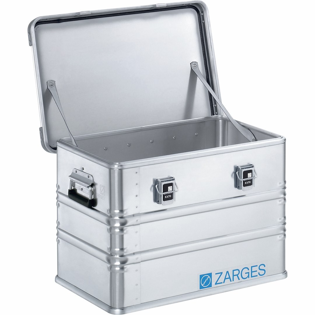 Zarges Cargo Organizer, K470, Universal Box, Single Compartment, Aluminum – 40564
