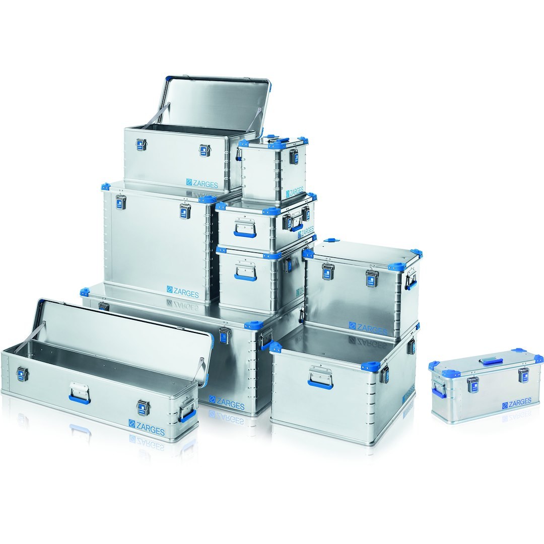 Zarges Cargo Organizer, Eurobox, Universal Box, Single Compartment, Aluminum – 40702