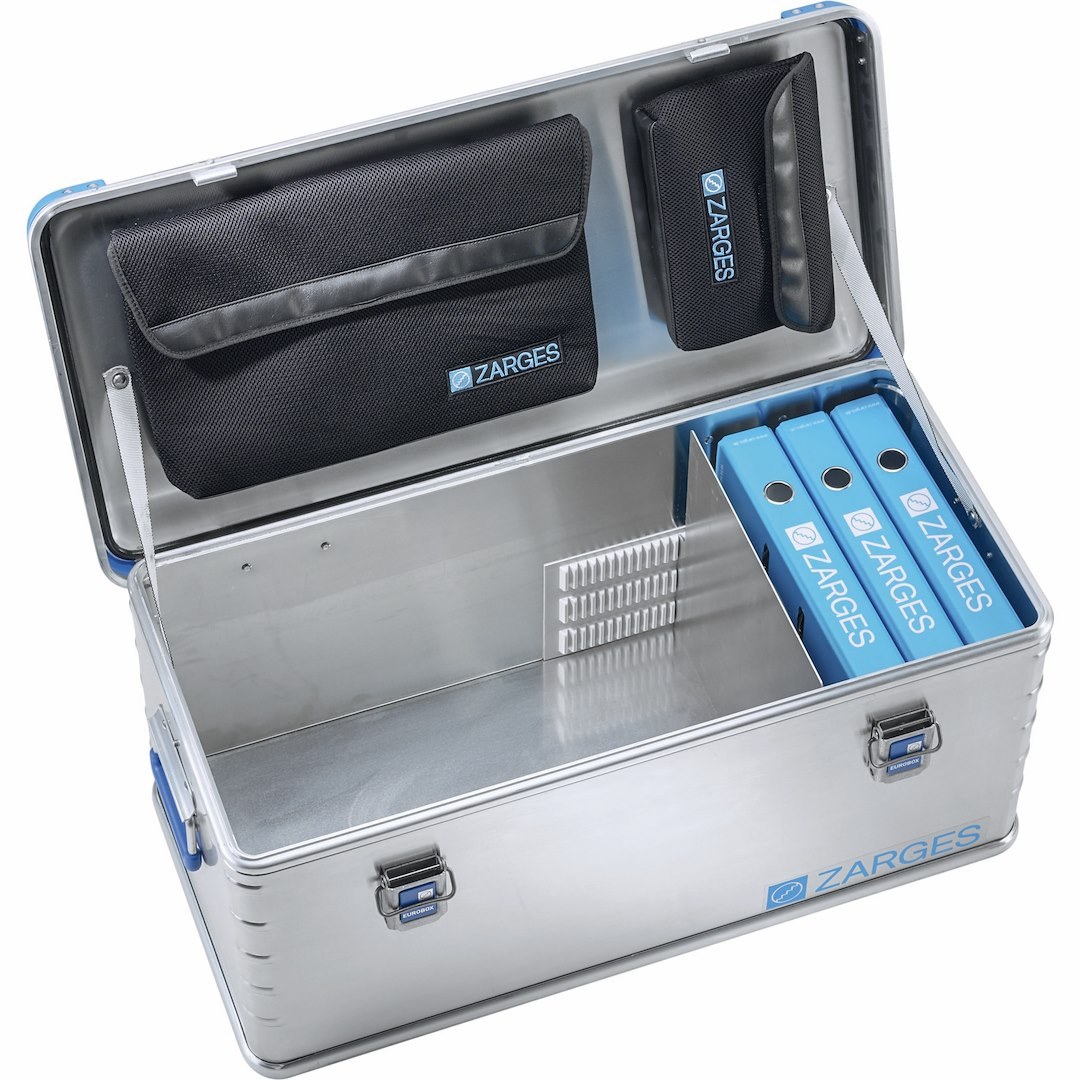 Zarges Cargo Organizer, Eurobox, Universal Box, Single Compartment, Aluminum – 40704