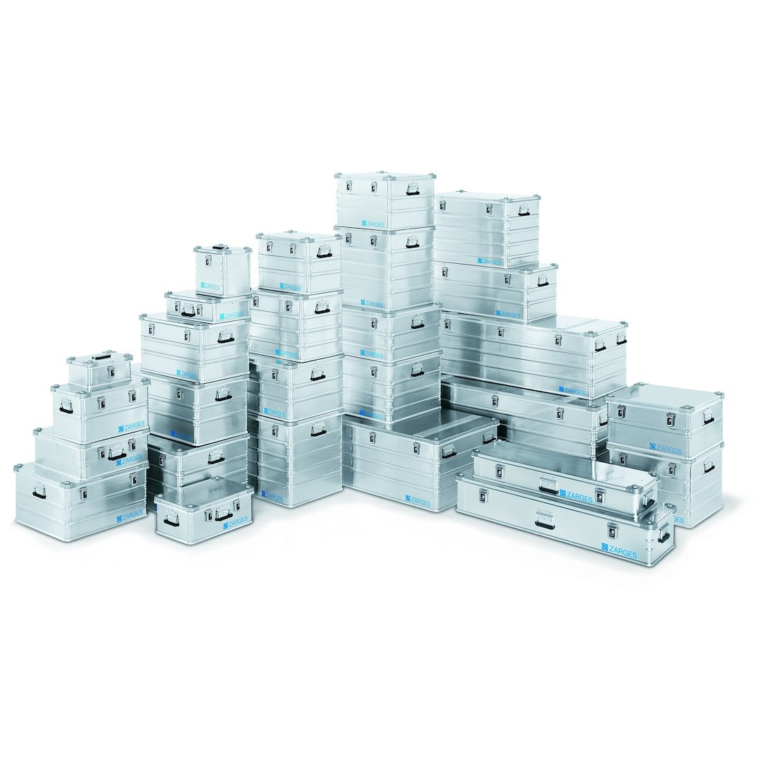 Zarges Cargo Organizer, K470, Universal Box, Single Compartment, Aluminum – 40849