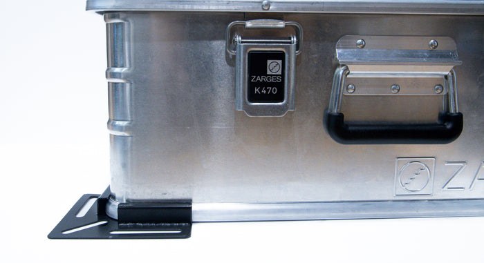 Zarges Cargo Organizer Mounting Bracket, Mounting Brackets Only, For Zarges K470/ K440 and K420 Cargo Organizers, Set of 4 – 700-1770-ZINC