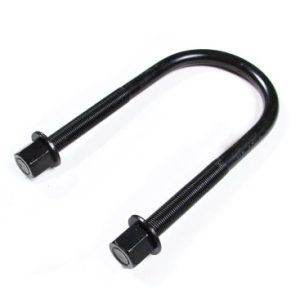 Zone Offroad Leaf Spring Axle U Bolt, 18-1/2 Inch Length, 4 Inch Inside Width, 3/4 Inch Thread Size, Square, With Single U Bolt and 2 Nuts – UBT4269