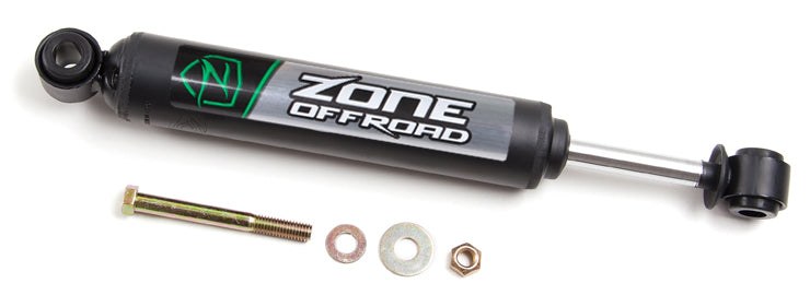 Zone Offroad Steering Stabilizer, Single, Steel, Without Mounting Brackets – ZON7303