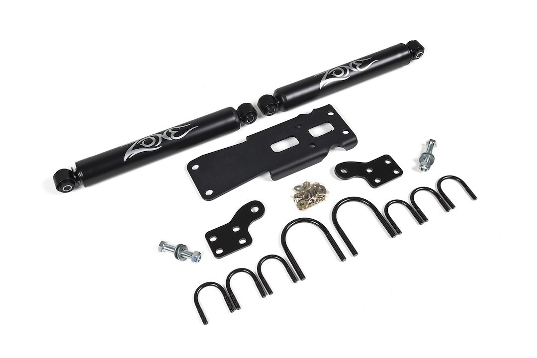 Zone Offroad Steering Stabilizer, Single, Steel, With Mounting Brackets/ Installation Hardware – ZON7450